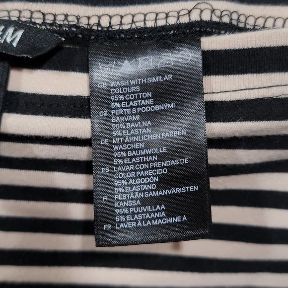 H&M striped mini skirt (L) - Picture 4 of 5